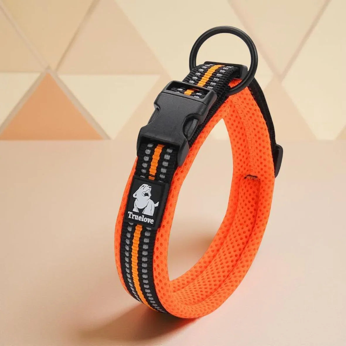 Collier pour Chien Nylon Reflechissant Truelove orange