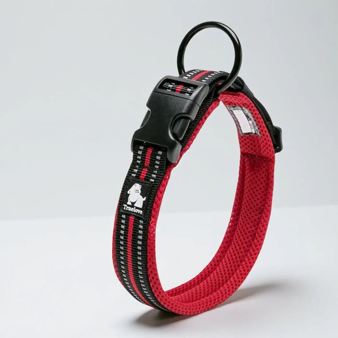 Collier pour Chien Nylon Reflechissant Truelove rouge