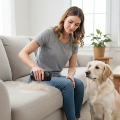 brosse a chien noir anti poil