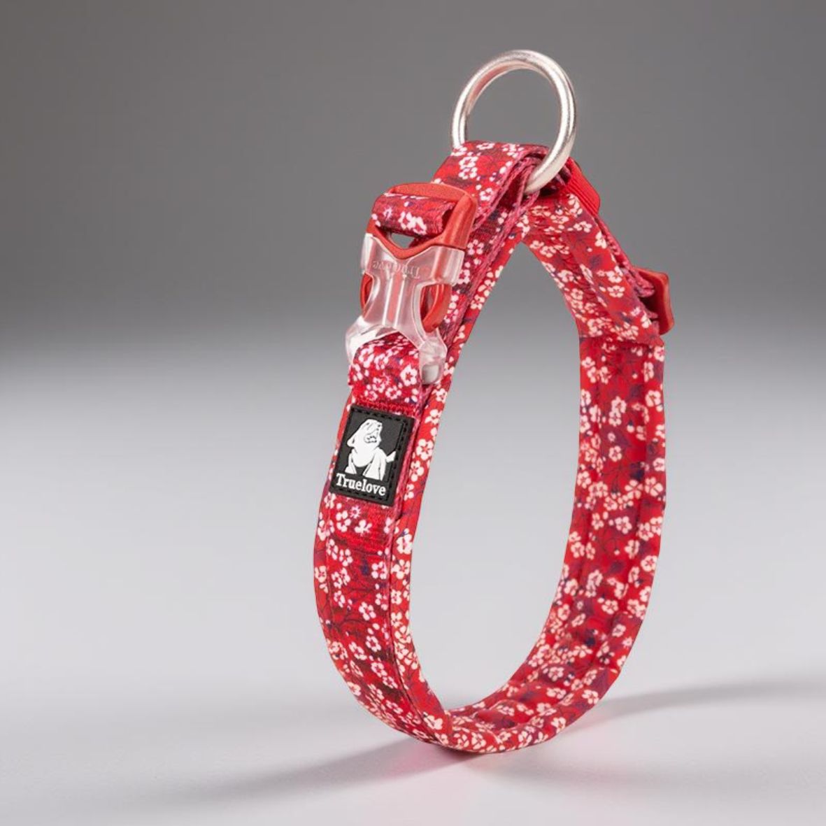 collier chien truelove rouge poppy