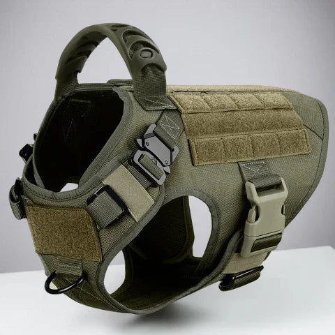 harnais pour chien militaire Tacticontrol vert
