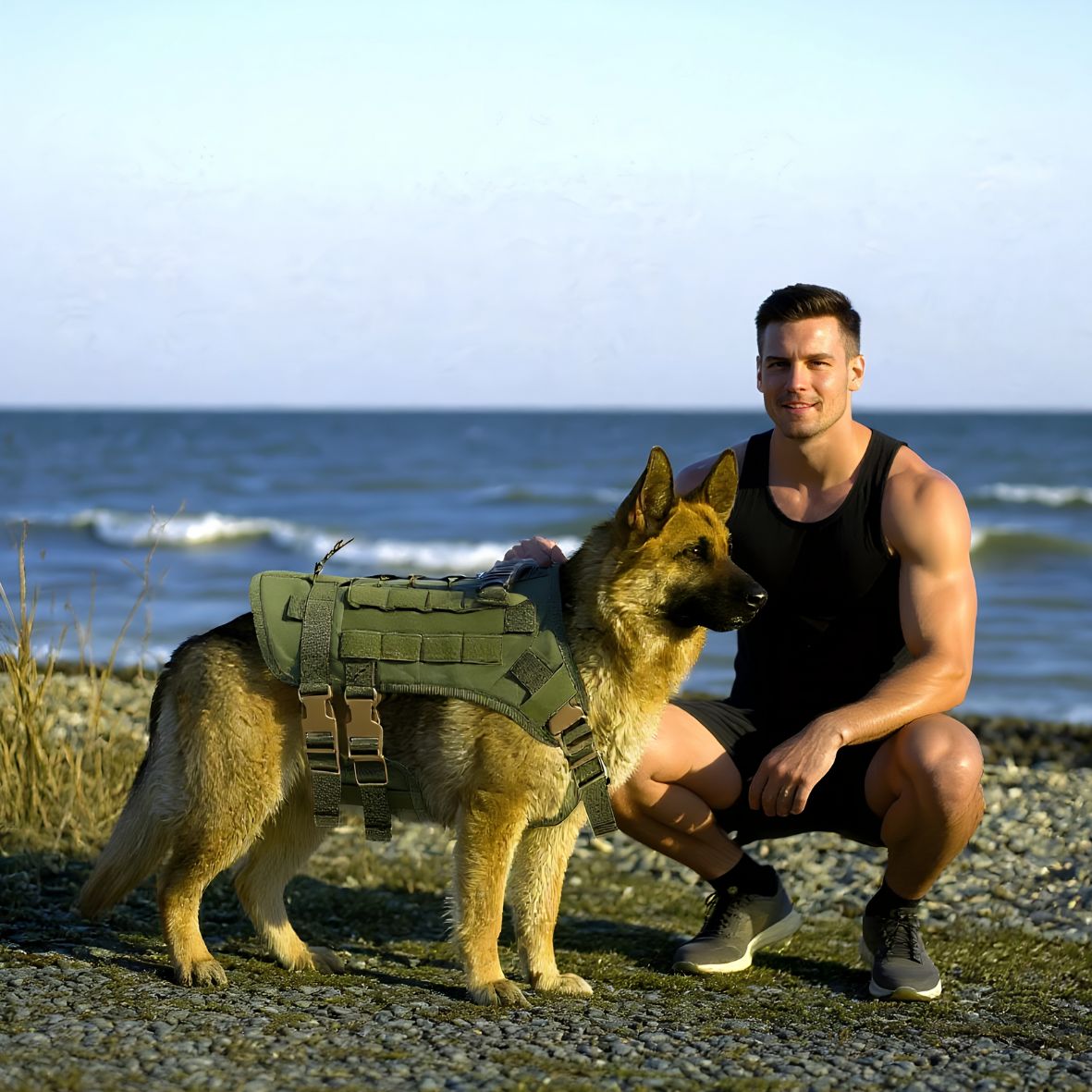 harnais tactique chien efficace pour vos promenades avec votre chien