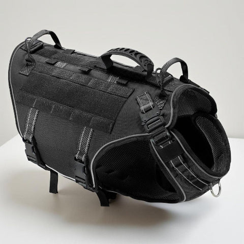 harnais tactique chien k9 pro vert noir