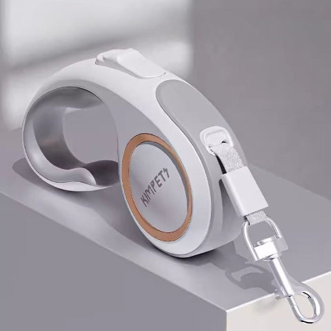 laisse chien enrouleur kimpets blanche