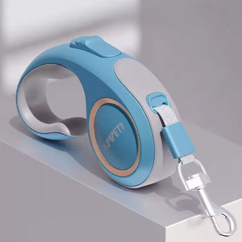 laisse chien enrouleur kimpets bleue