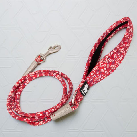 laisse de chien Floral Truelove rouge poppy
