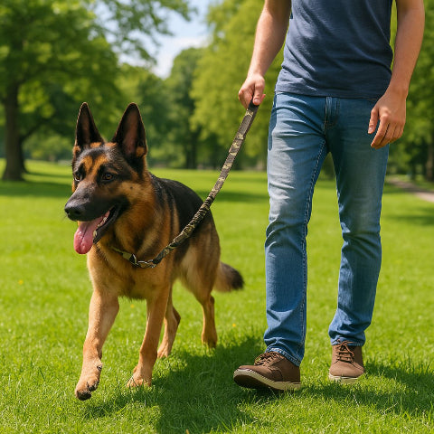 laisse de chien tactique camouflage de bonne qualite