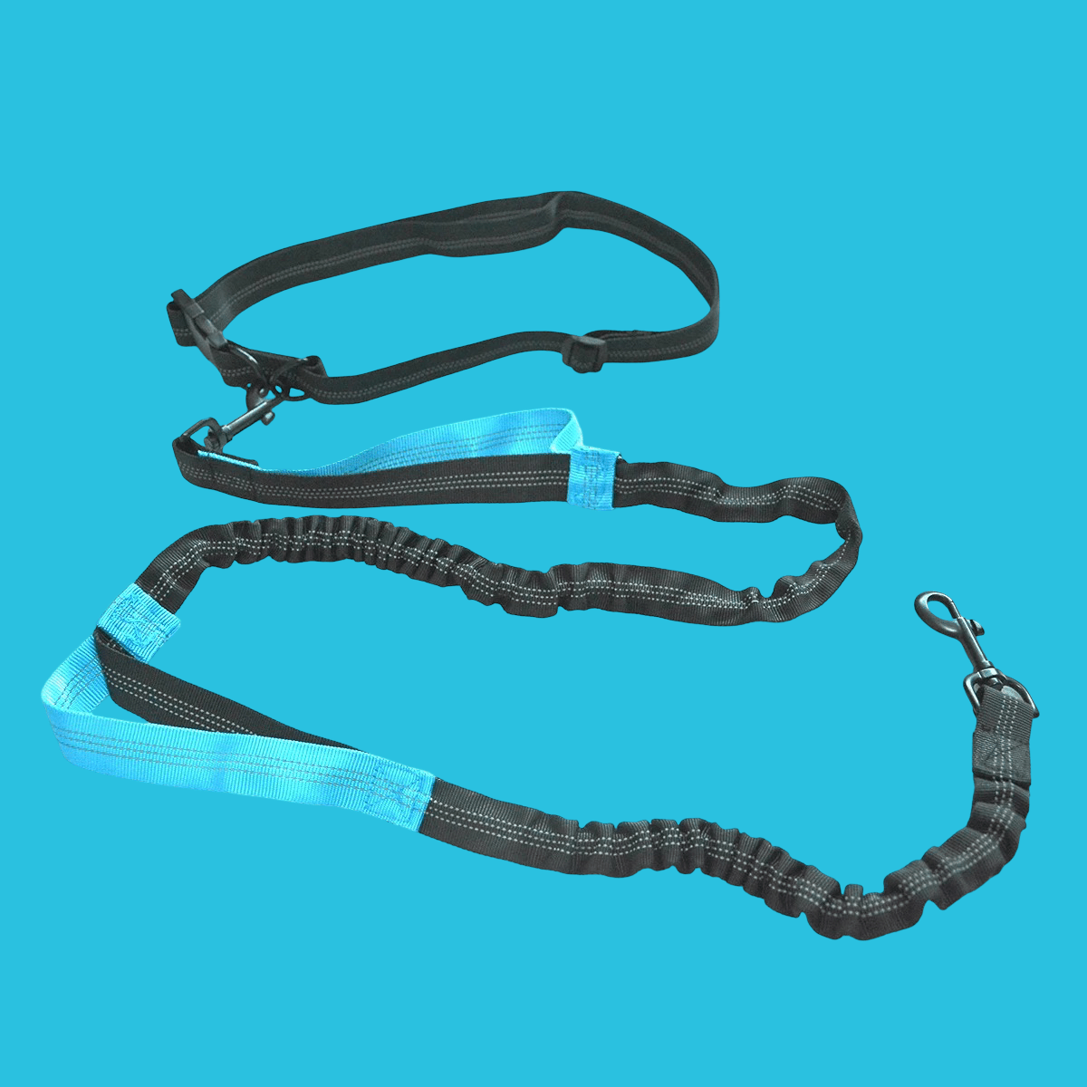 LAISSE POUR CHIEN | CEINTURE MAINS LIBRES REGLABLE - Les chiens beaux