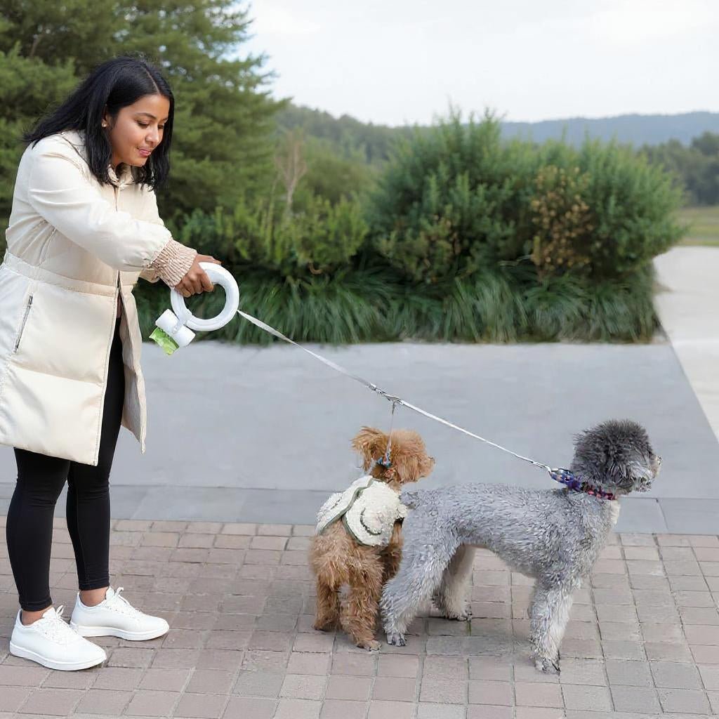 Laisse pour chien | LED rétractable - Les chiens beaux