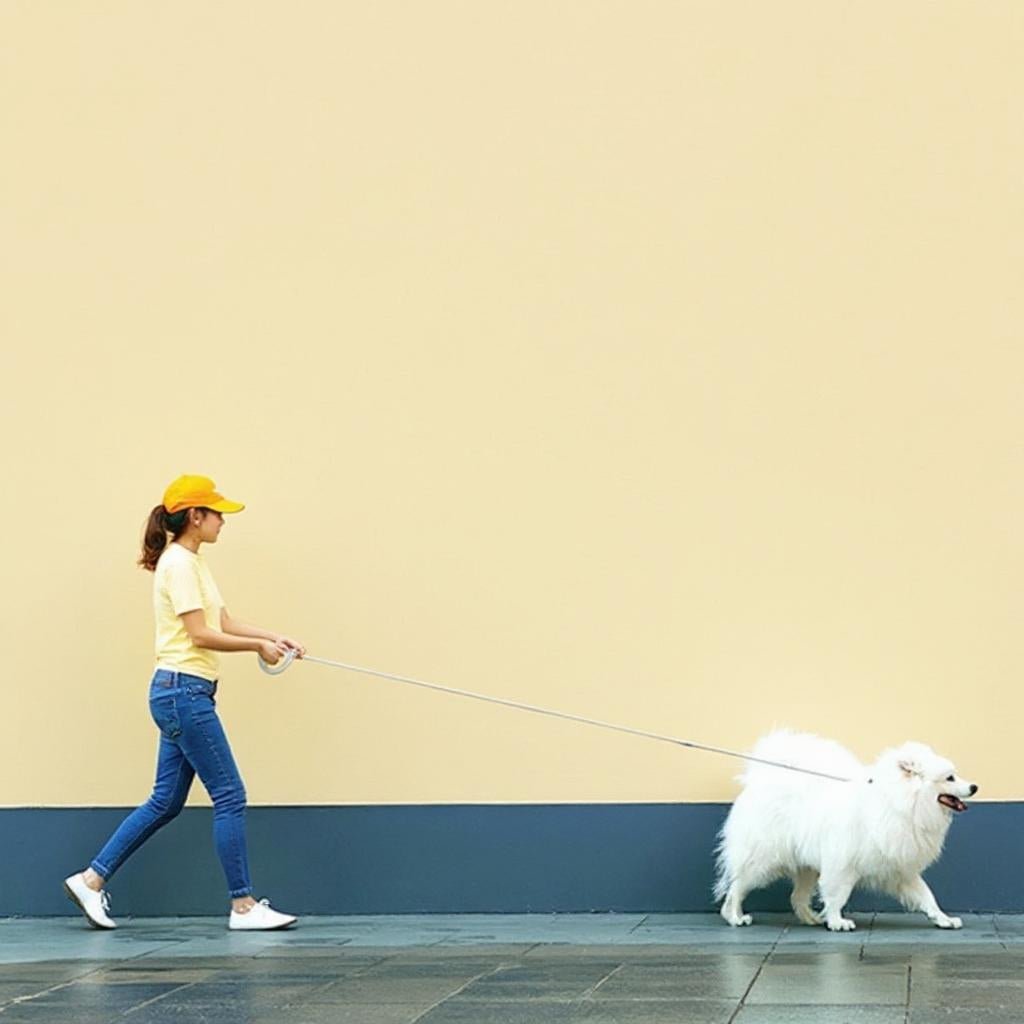Laisse pour chien | LED rétractable - Les chiens beaux