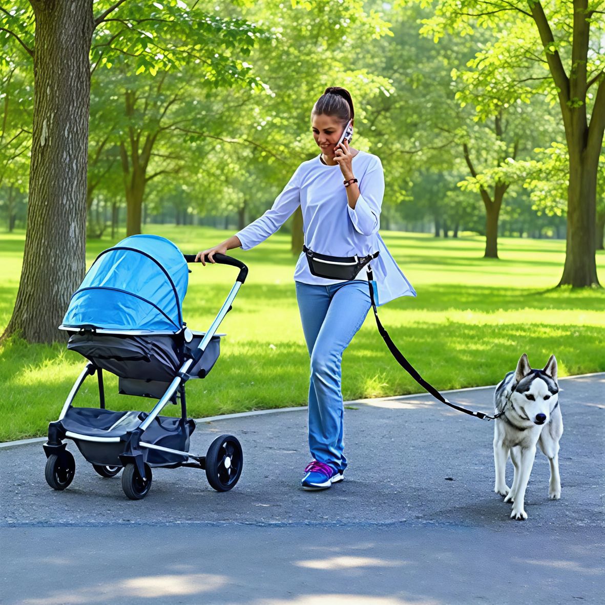 Laisse pour chien | Main libre - Les chiens beaux