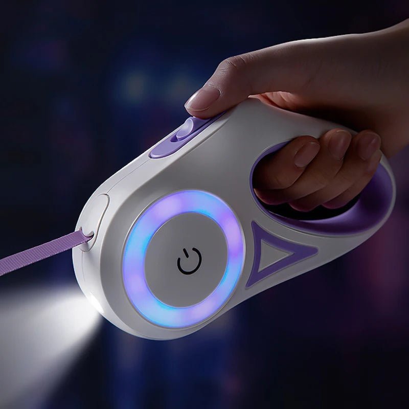 Laisse rétractable | Roulette LED - Les chiens beaux