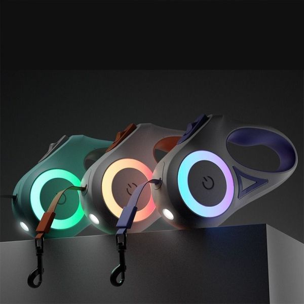 Laisse rétractable | Roulette LED - Les chiens beaux