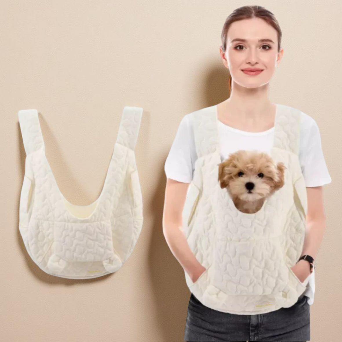 SAC A DOS CHIEN DE POITRINE EN COTON | COTOPAWâą