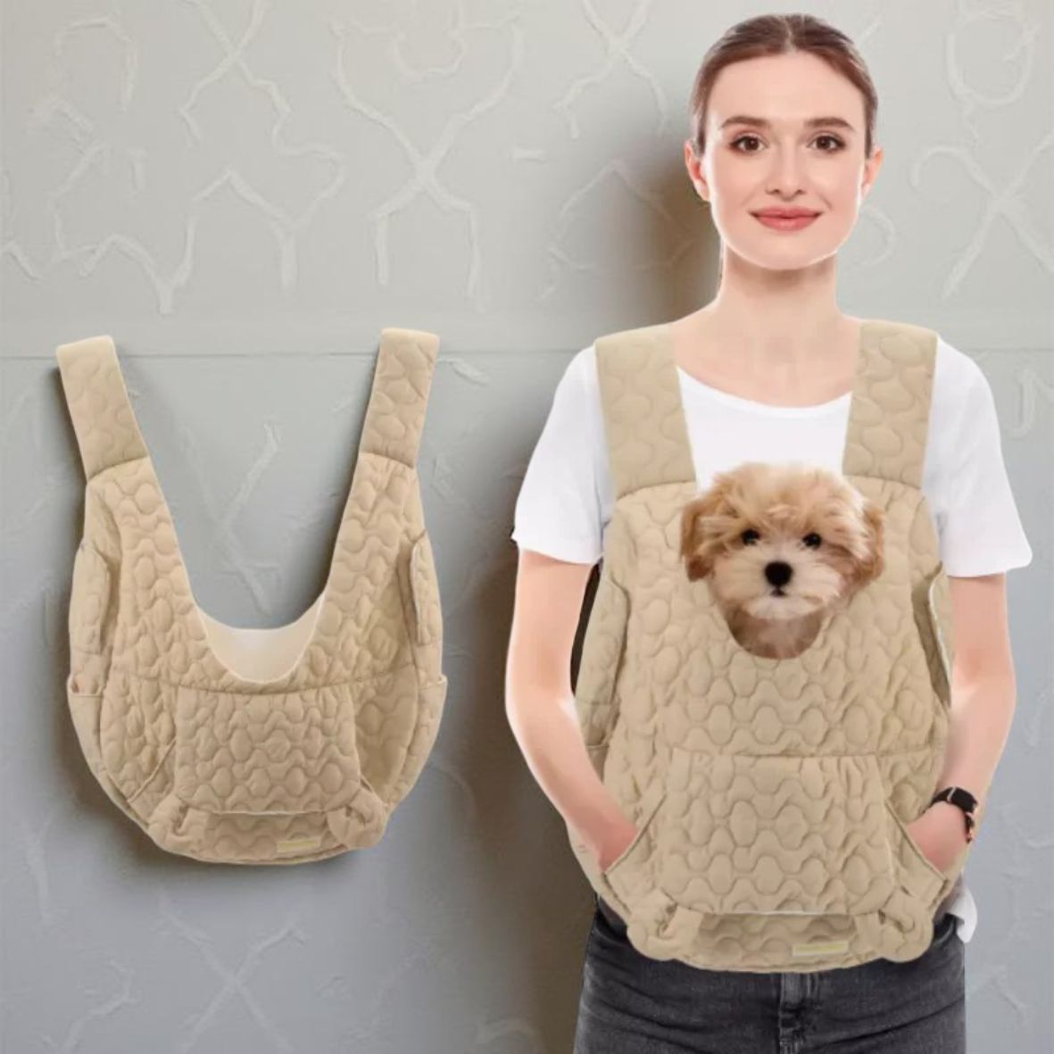 SAC A DOS CHIEN DE POITRINE EN COTON | COTOPAWâą