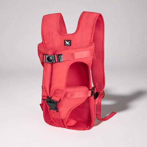 sac a dos chien rouge