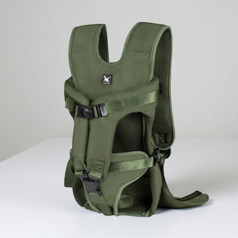 sac a dos chien vert