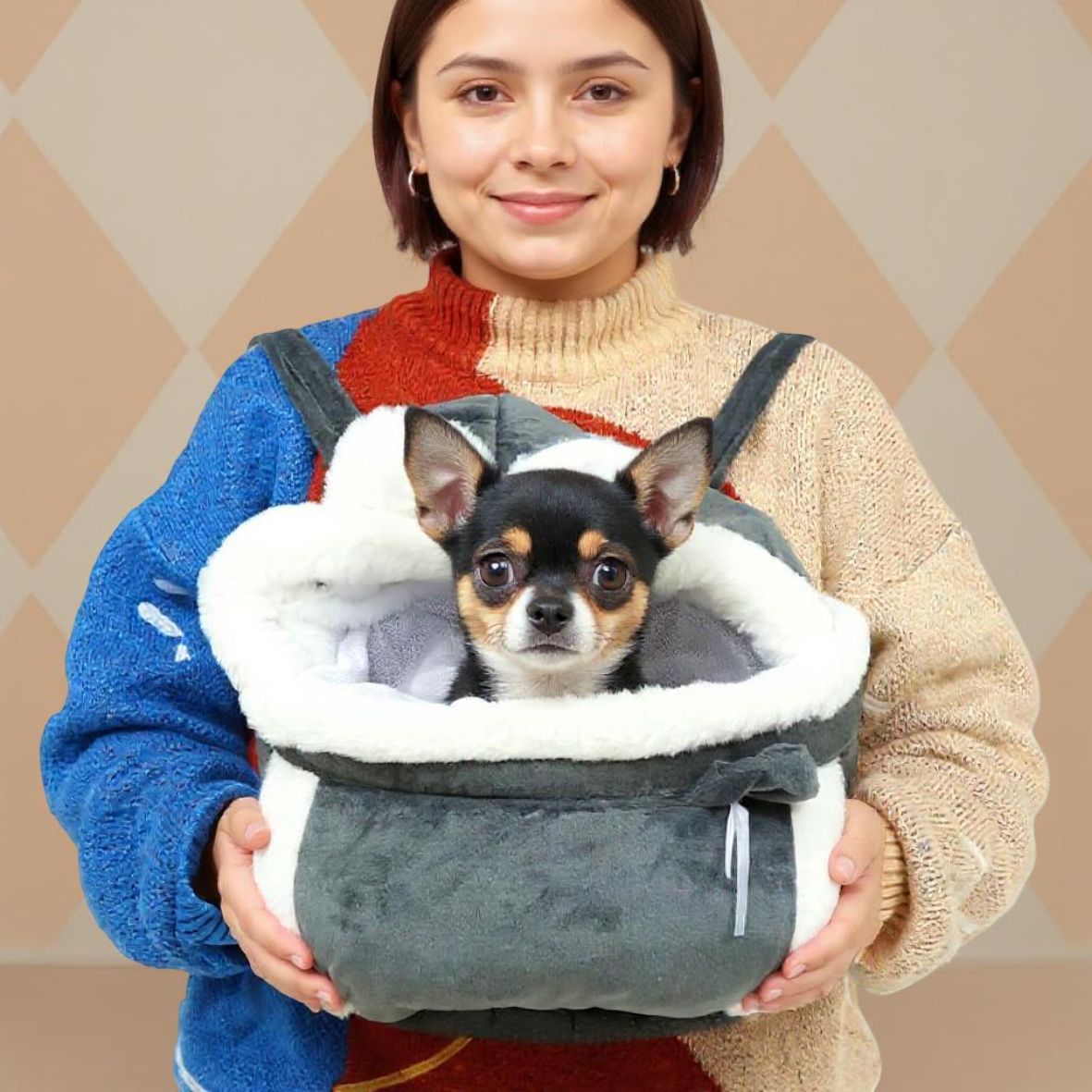 SAC A DOS CHIEN | PELUCHE D'HIVER