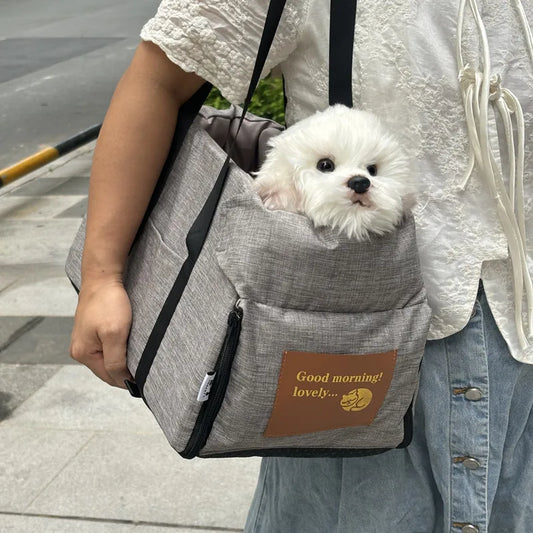 sac de transport pour chien avec des materiaux de haute qualité et respirants