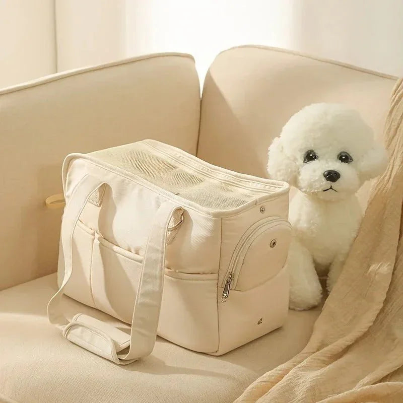 SAC DE TRANSPORT POUR CHIEN | CHIPIE BEIGE - Les chiens beaux
