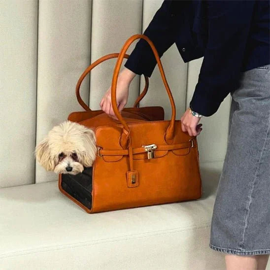 Sac de transport pour chien | Cuir PU de luxe - Les chiens beaux