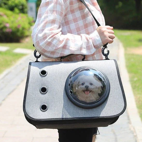 Sac de transport pour chien | Portable avec semi - sphère - Les chiens beaux