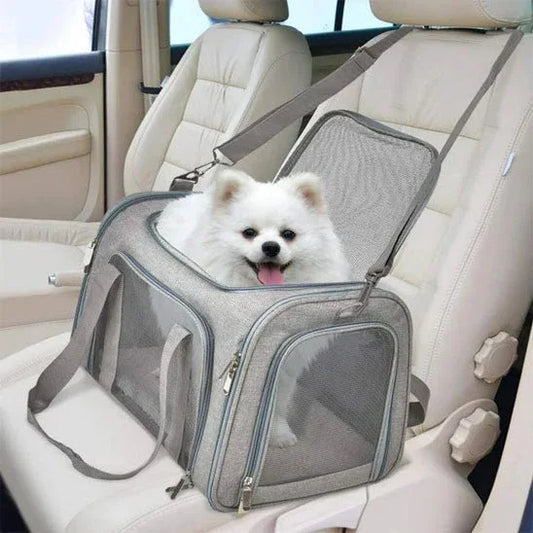 SAC POUR CHIEN GRIS | BOITE DE TRANSPORT - Les chiens beaux