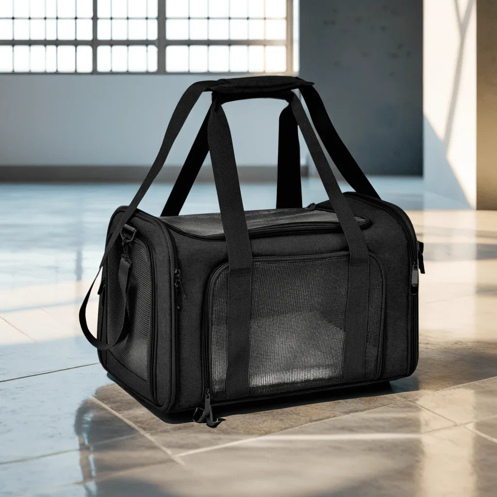 SAC POUR CHIEN NOIR | BOITE DE TRANSPORT - Les chiens beaux