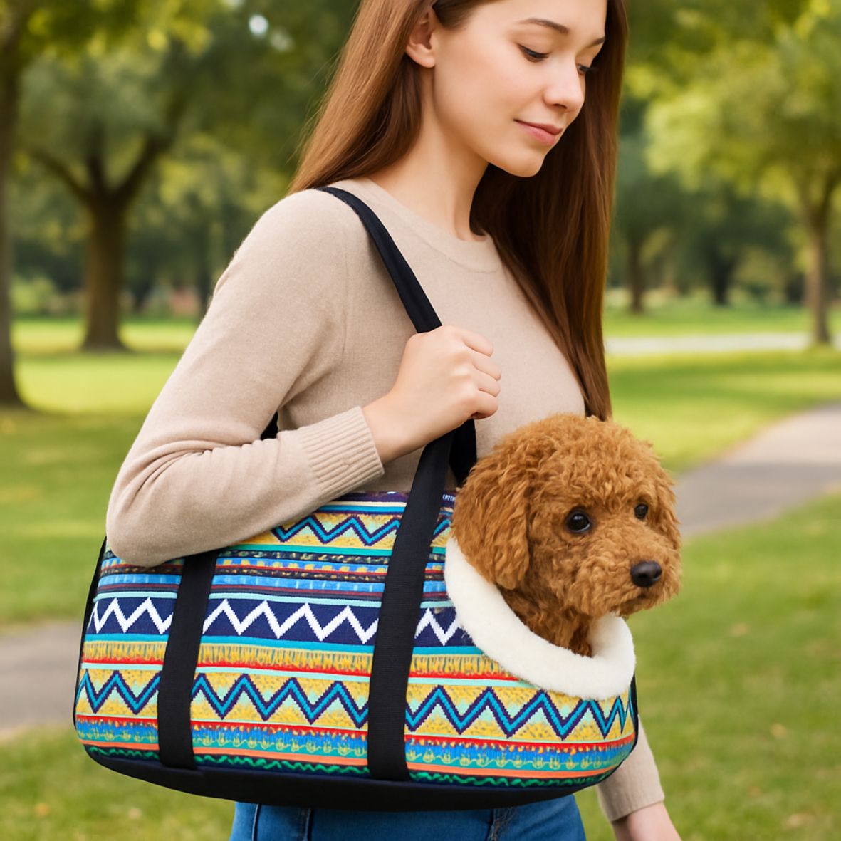 SAC TRANSPORT CHIEN | BANDOULIÈRE À ESCLING