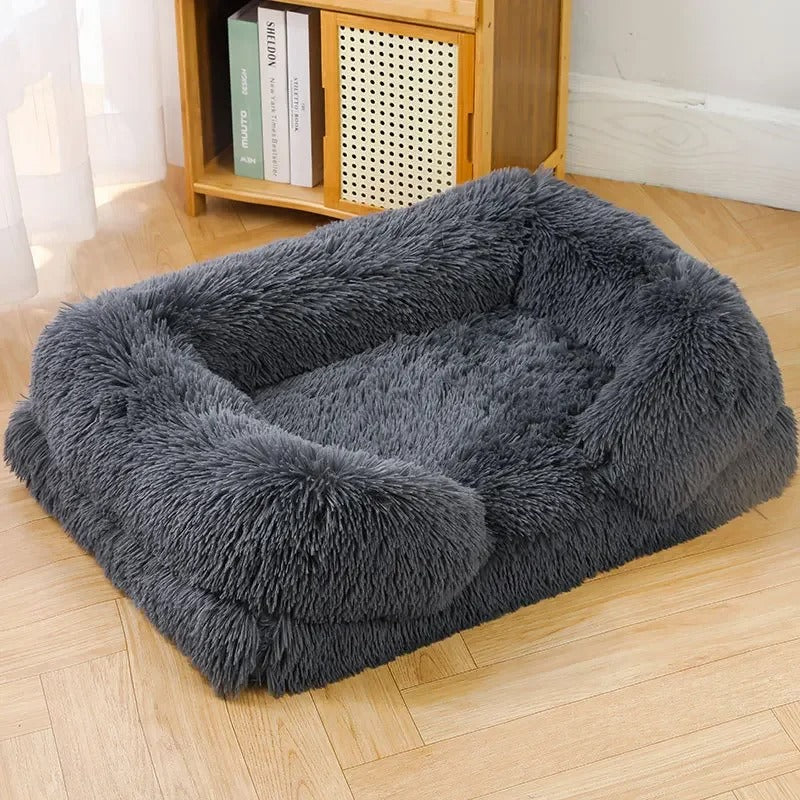 PANIER POUR CHIEN - LIT DE COUCHAGE RECTANGULAIRE MOELLEUX