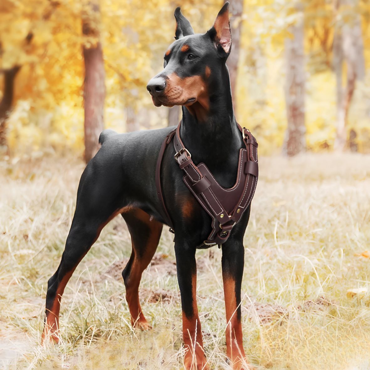 HARNAIS CHIEN EN CUIR | VÉRITABLE SFP