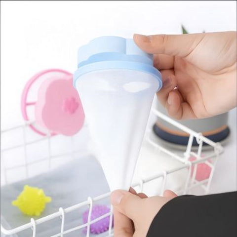 Filtre de machine a laver bleu elegant