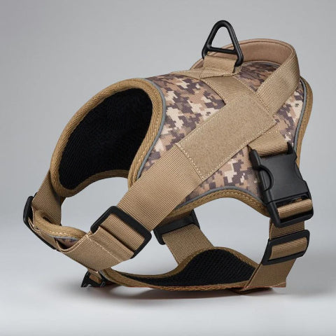 Harnais anti traction pour chien Servidog khaki camouflage