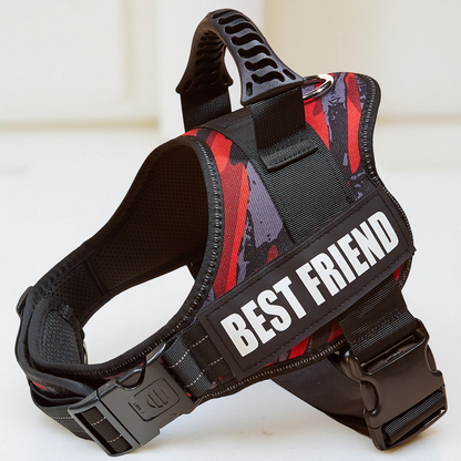 Harnais pour chien de service Servidog rouge camouflage