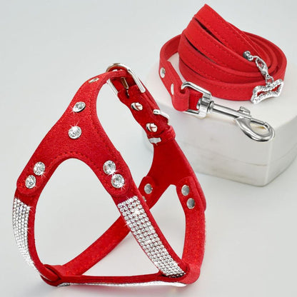 Harnais pour chien | Cuir suédé souple SFP