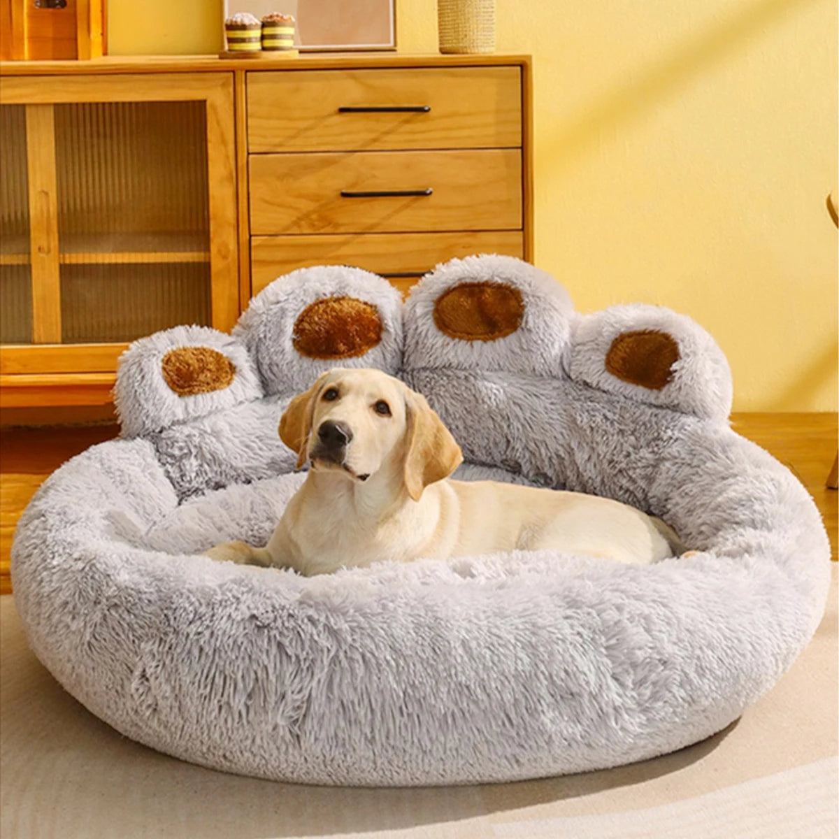 PANIER POUR CHIEN - LIT MOELLEUX EN FORME DE PATTE