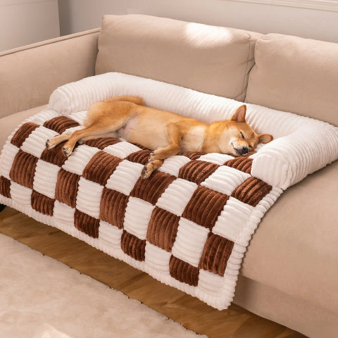 canape lit pour chien couleur creme