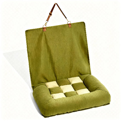 canape lit pour chien vert court