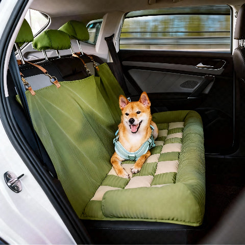 canape lit pour chien vert indestructible