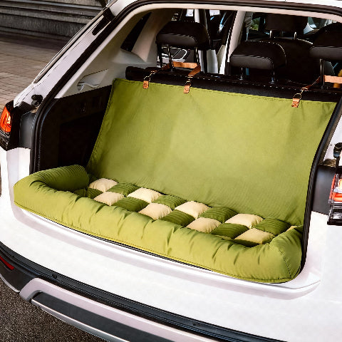 canape lit pour chien vert