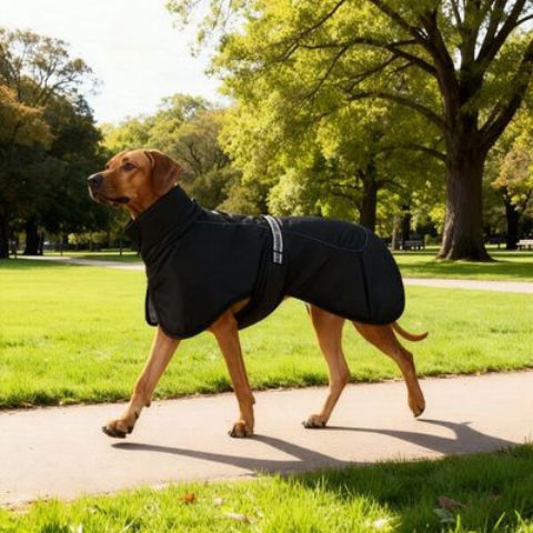 chien qui porte le manteau chien impermeable oir efficace