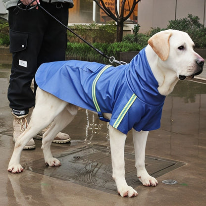 pembroke qui porte le manteau pour chien glowcape bleu effcace