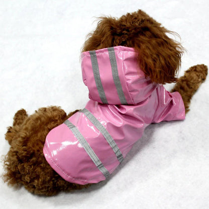 chien qui porte le manteau pour chien rose indispensable