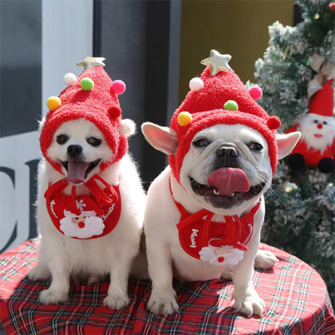 chiens qui portent le deguisement chien christmas de bonne qualite