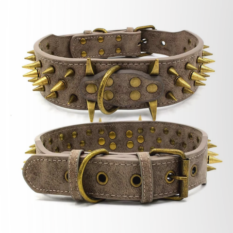 collier a clou pour chien gris securitaire