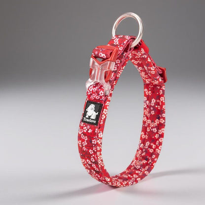 collier chien truelove rouge poppy