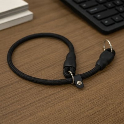 Collier pour chien noir de qualite