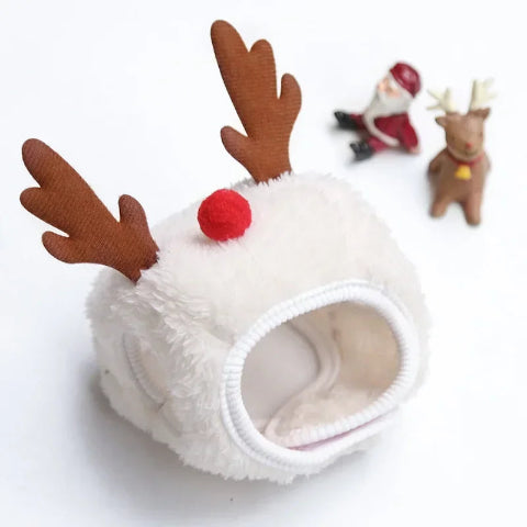 deguisement chien christmas Chapeau blanc
