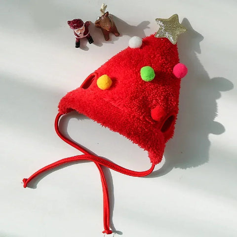 deguisement chien christmas Chapeau rouge
