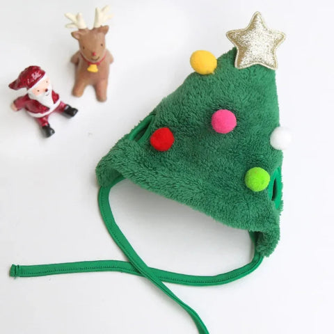 deguisement chien christmas Chapeau vert